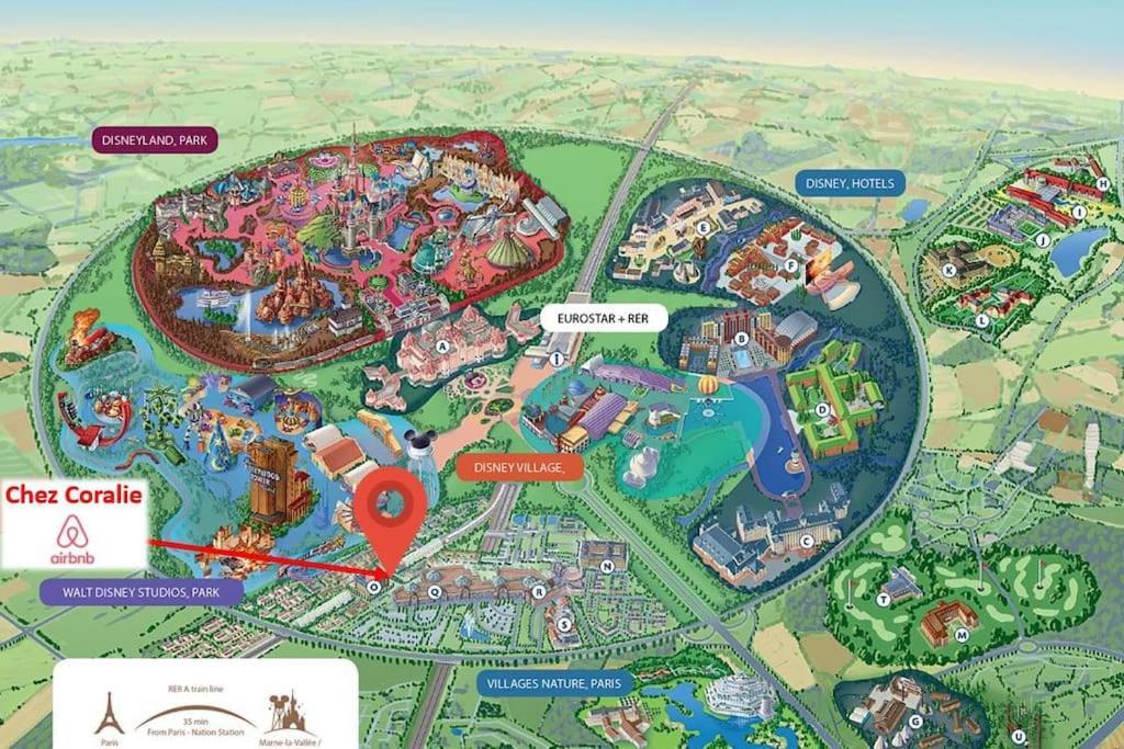 Disneyland Paris, Appartement 70M², Parking Prive Serris Zewnętrze zdjęcie